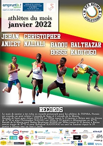 Athlète du mois de janvier 2022