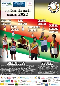 Athlète du mois de mars 2022