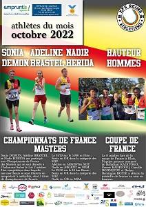 Athlètes du mois d&rsquo;octobre 2022