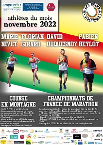 Athlètes du mois de novembre 2022