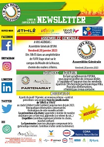 Newsletter du 16 janvier 2023