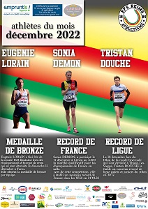 Athlètes du mois de décembre 2022