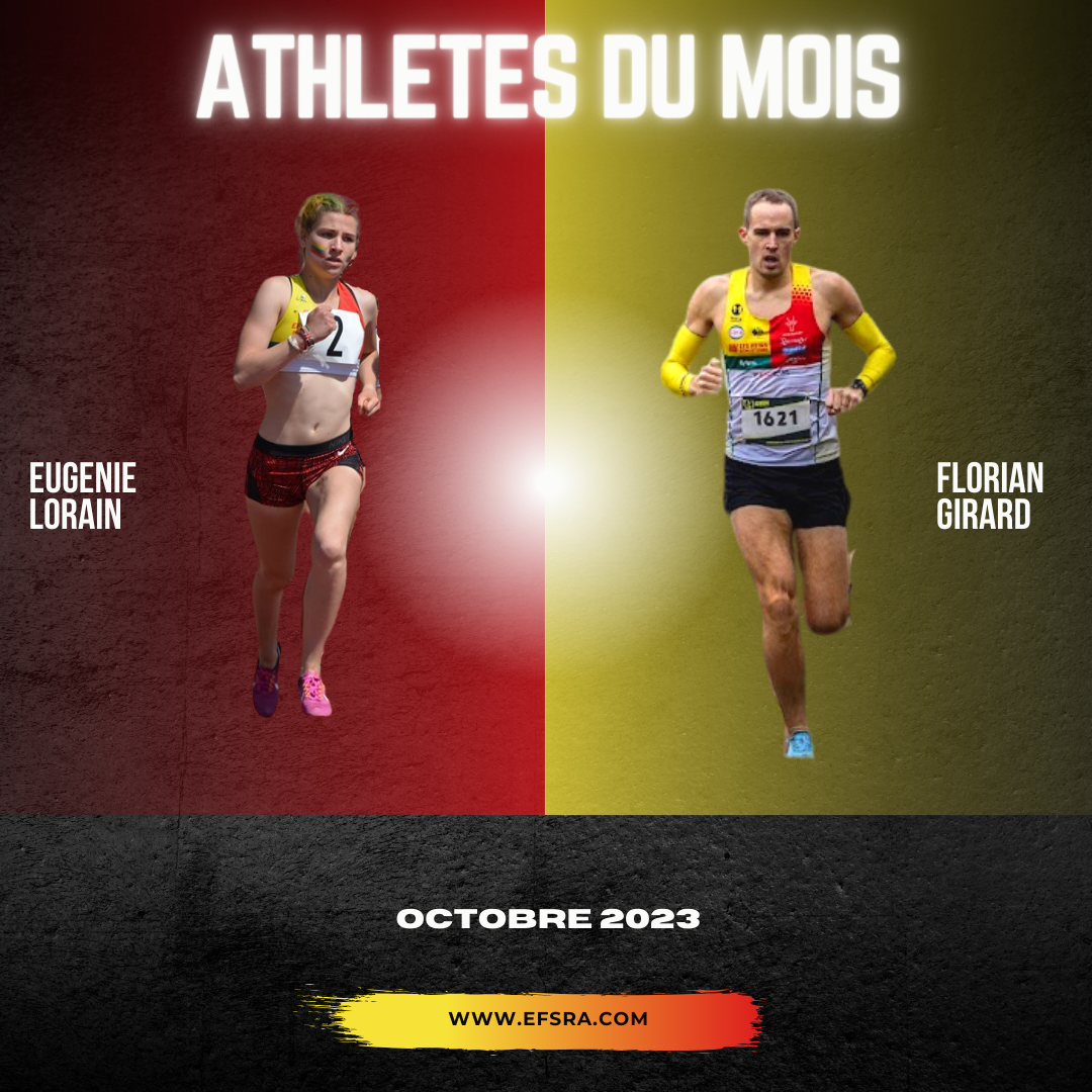 Athlètes du mois d&rsquo;octobre 2023