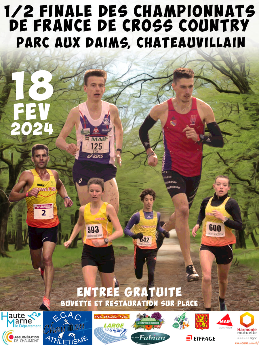 1/2 finale championnat de France de cross à Chateauvillain