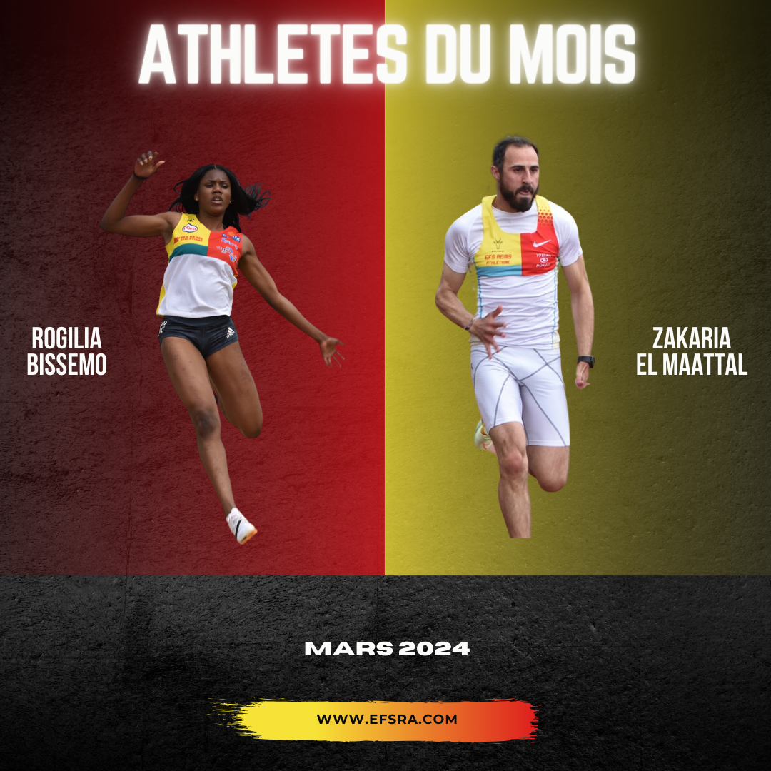  Athlètes du mois de mars 2024