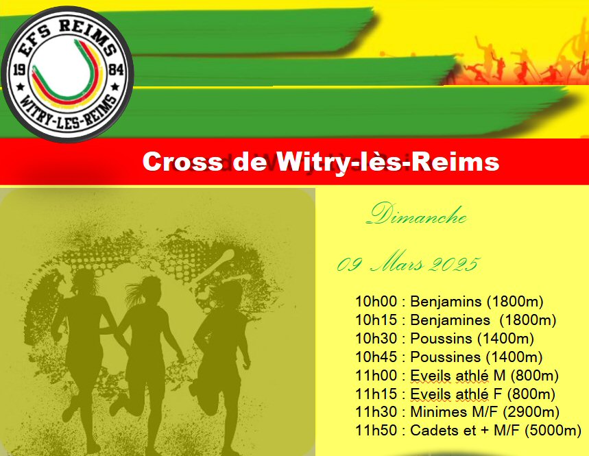 Cross de Witry les Reims – 9 mars 2025