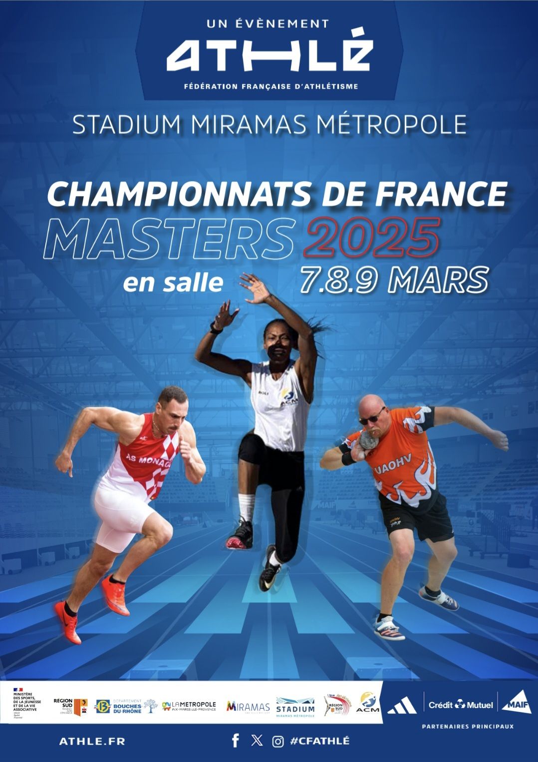 Championnats de France Masters en Salle – 07-09 mars 2025